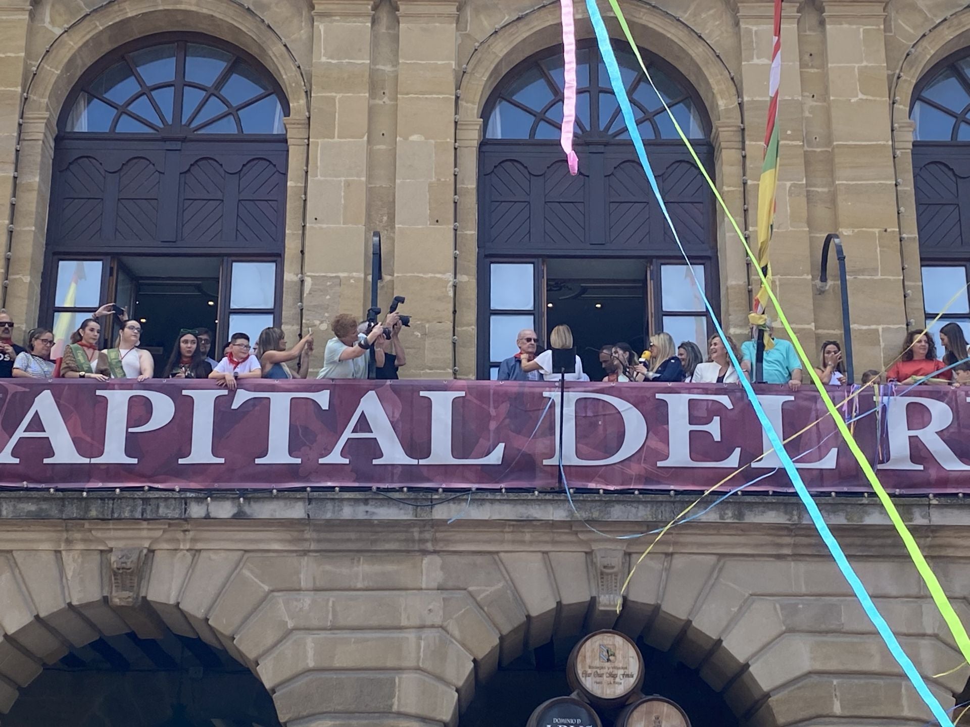 El disparo del cohete en Haro, en imágenes