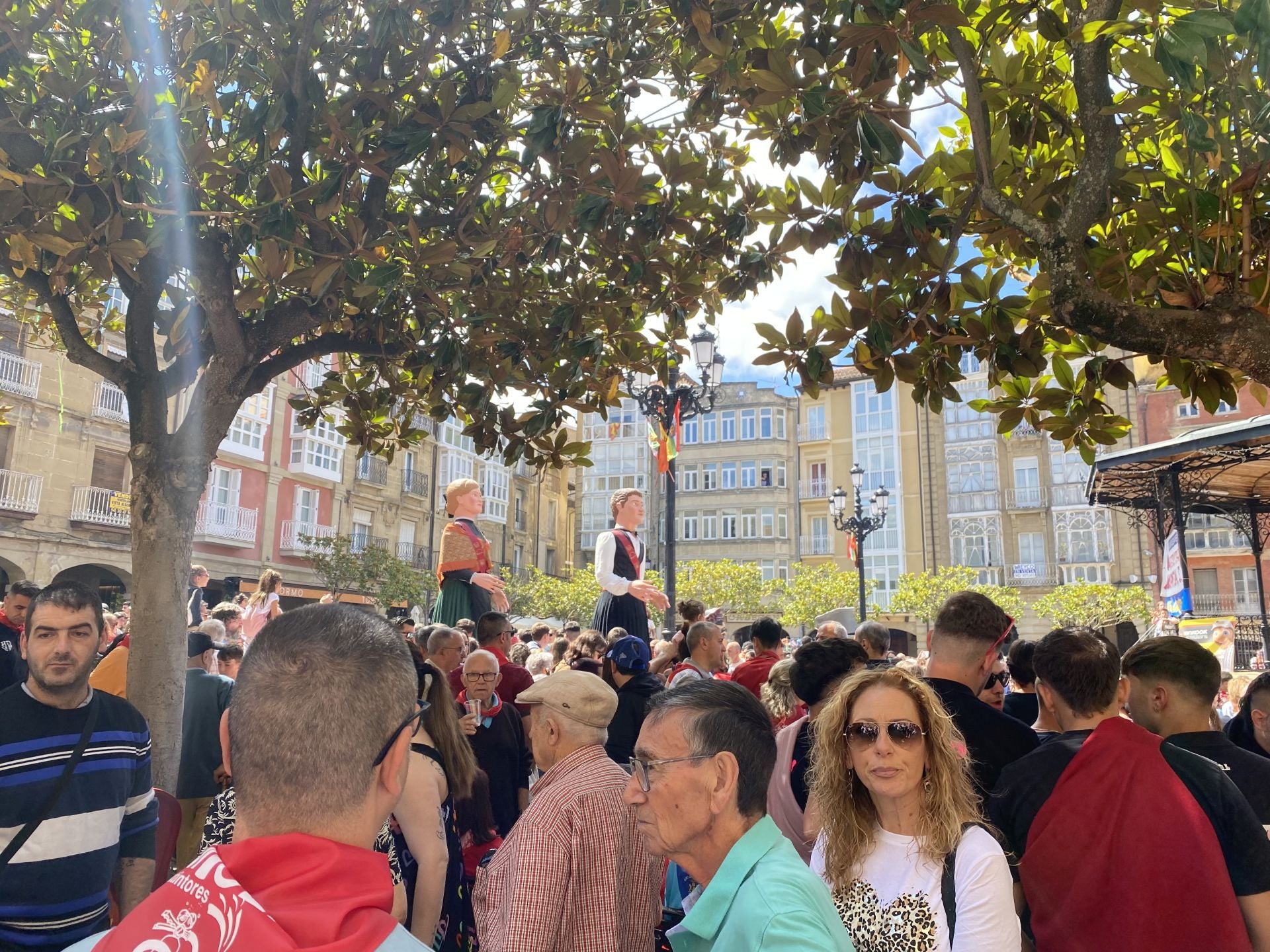 El disparo del cohete en Haro, en imágenes