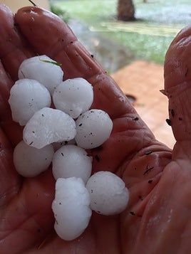 Tarde de tormentas y pedrisco en La Rioja