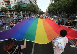 Participantes de la manifestación en una edición anterior.