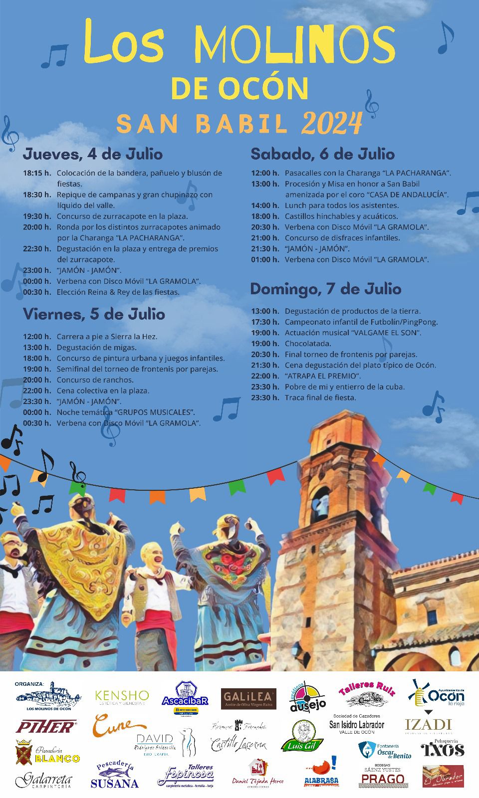 Comienzan las fiestas de verano en honor a San Babil en Los Molinos de Ocón