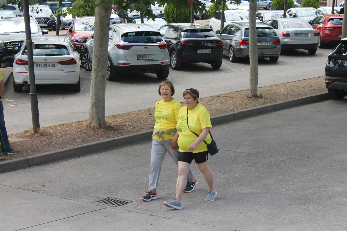 Las imágenes de la marcha solidaria contra el cáncer en Nájera