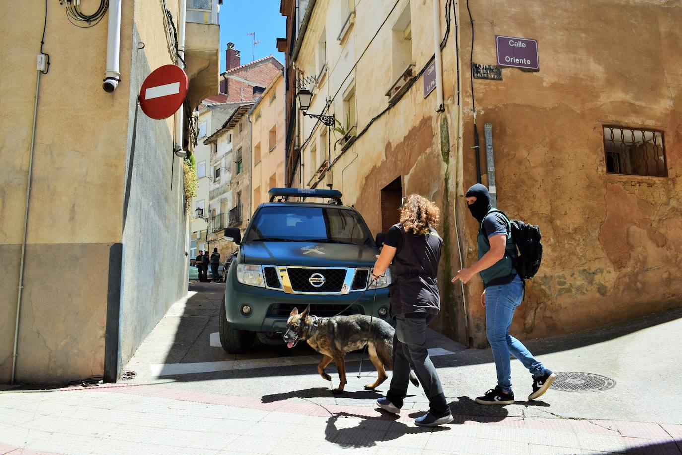 Actuación de la Guardia Civil en Villamediana.