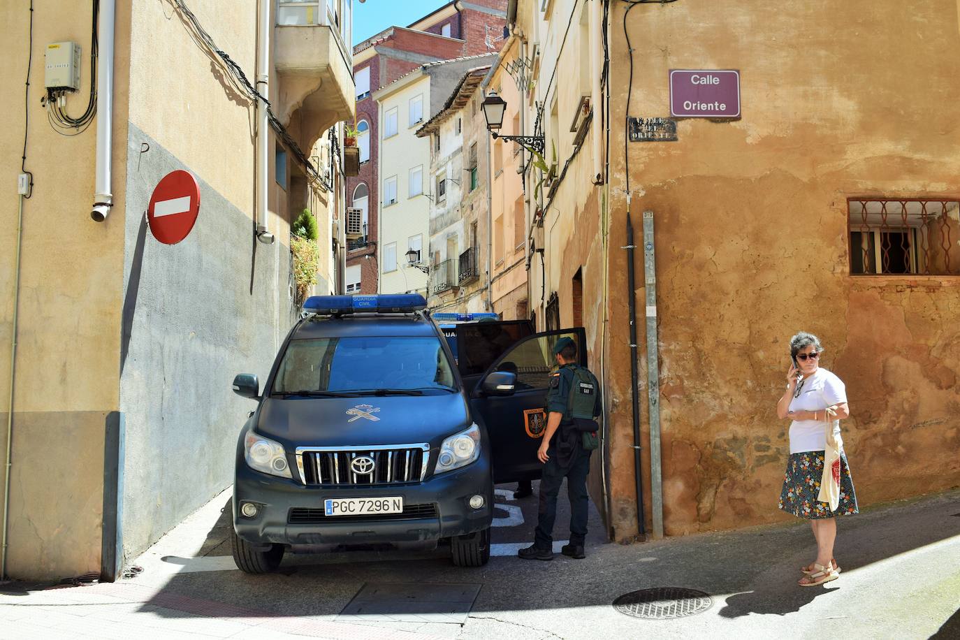 Actuación de la Guardia Civil en Villamediana.