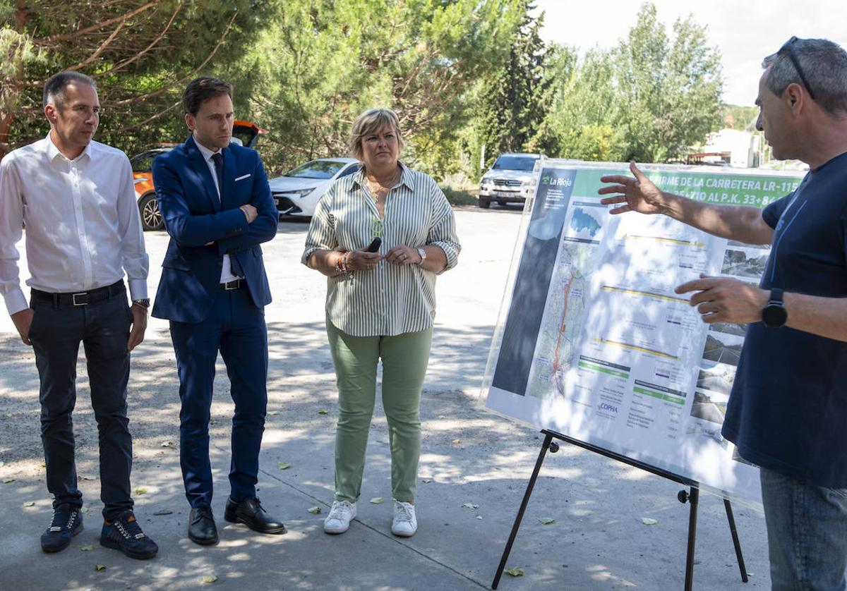 El Gobierno de La Rioja invierte un millón de euros en las obras de refuerzo de firme de la carretera LR-115 entre Quel y Autol