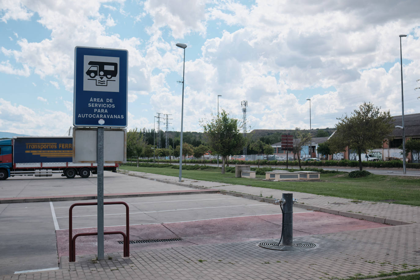 Actual zona en el recinto ferial, en la confluencia del Cuarto Puente y la avenida de la Sonsierra.