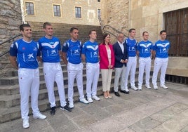 Presentación de la feria de la Virgen Blanca, esta mañana.