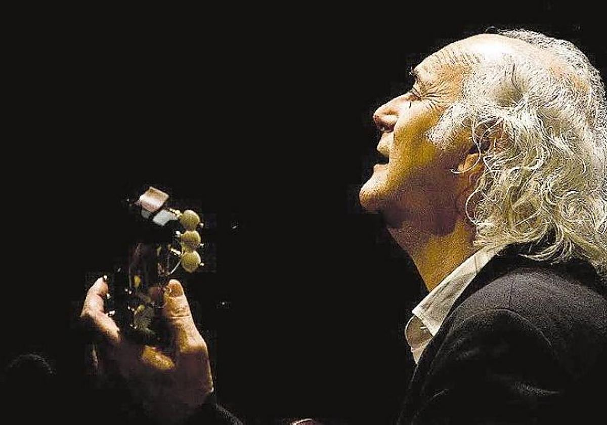 Amancio Prada en concierto.