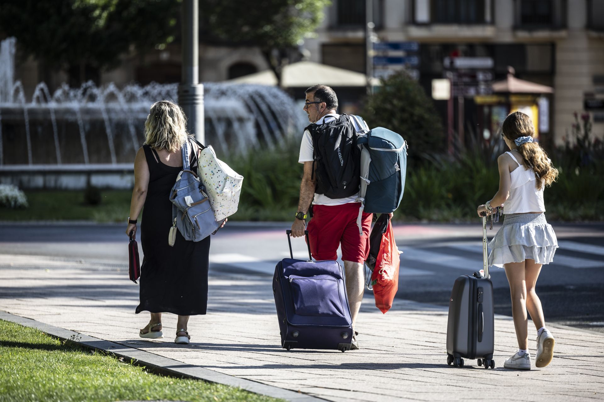 Turistas en Logroño el pasado mes de julio.