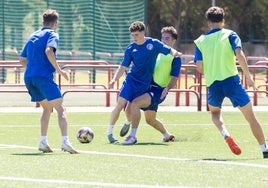 Imagen de uno de los entrenamientos de la SDL en Pradoviejo.