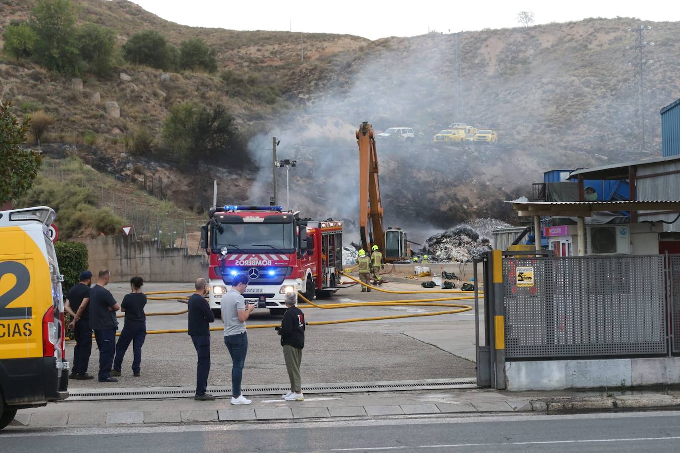 Las imágenes del incendio de Recirsa