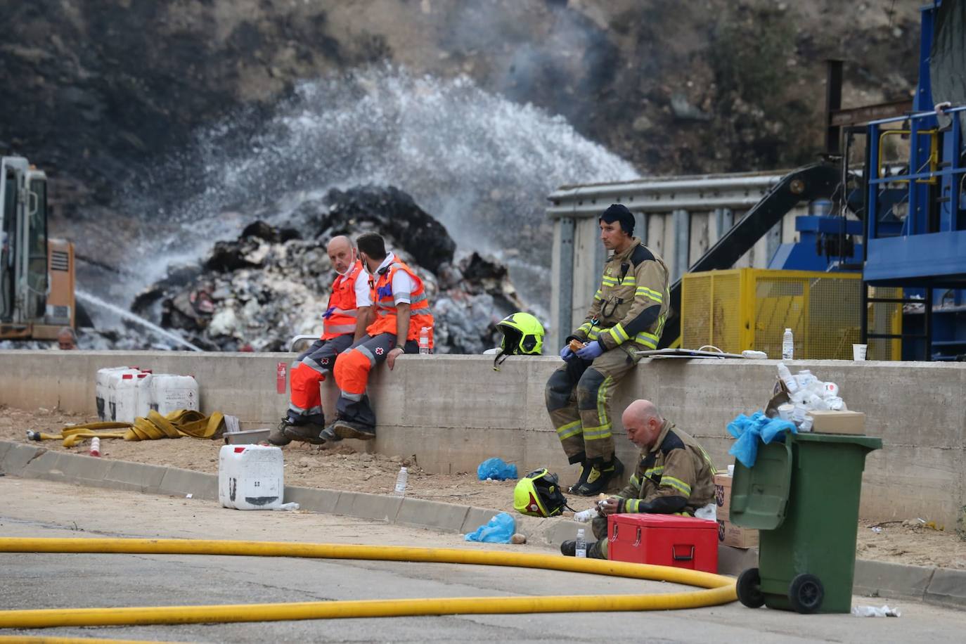 Las imágenes del incendio de Recirsa