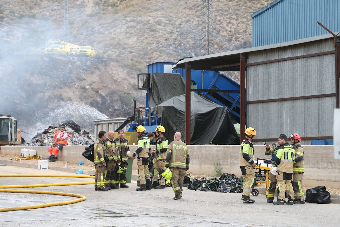 Las imágenes del incendio de Recirsa
