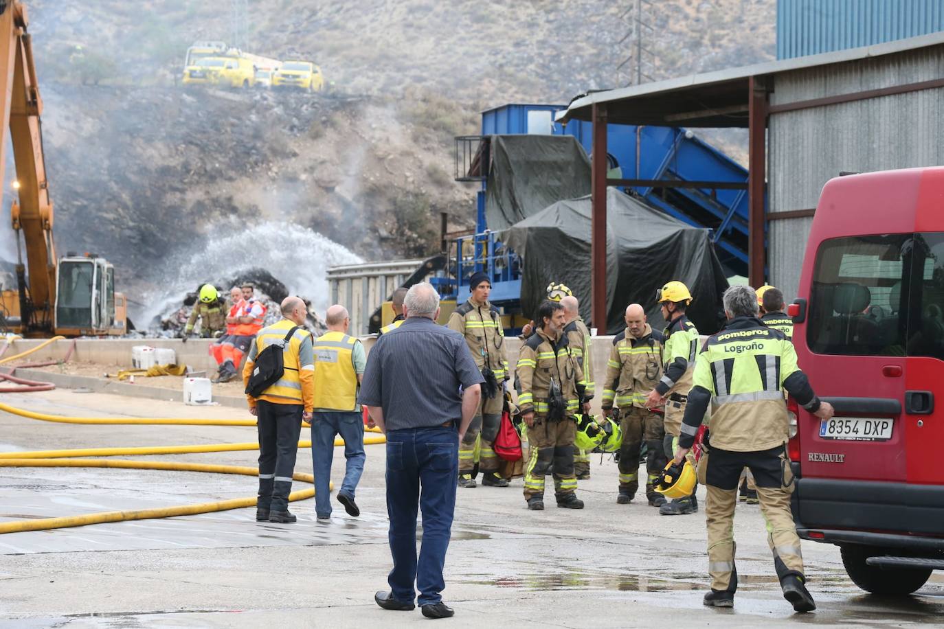Las imágenes del incendio de Recirsa