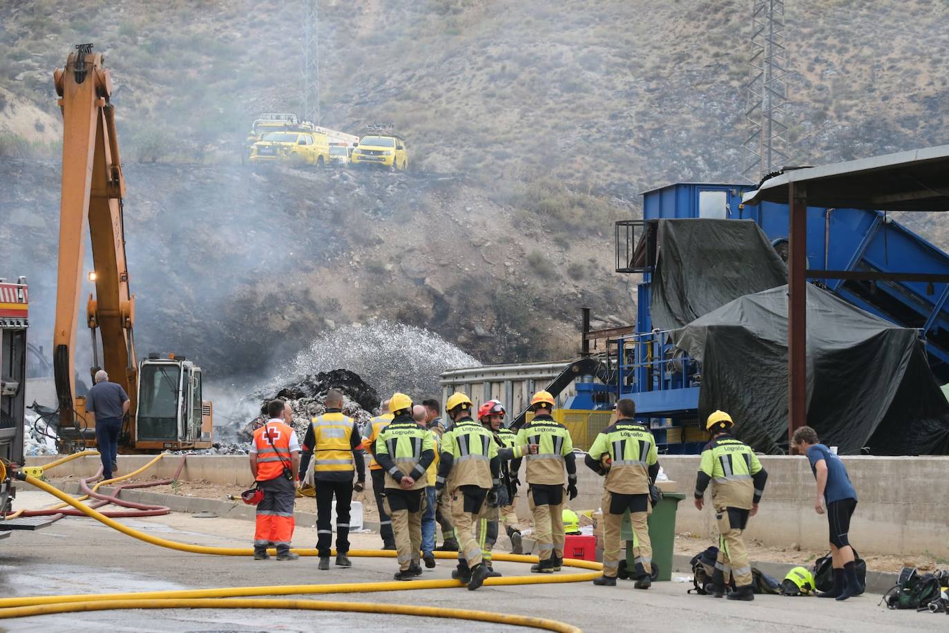Las imágenes del incendio de Recirsa