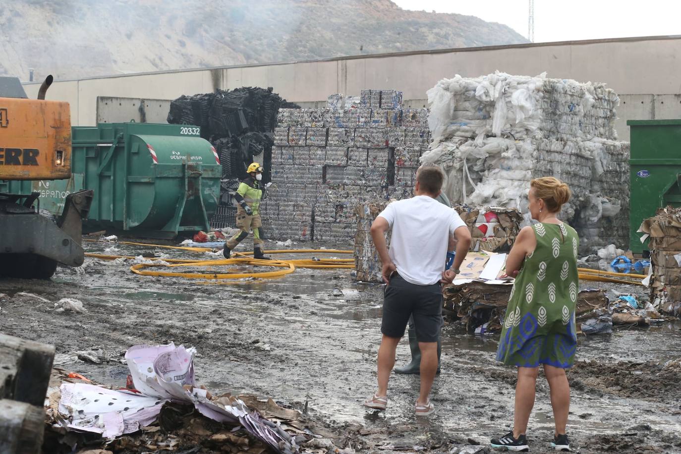 Las imágenes del incendio de Recirsa
