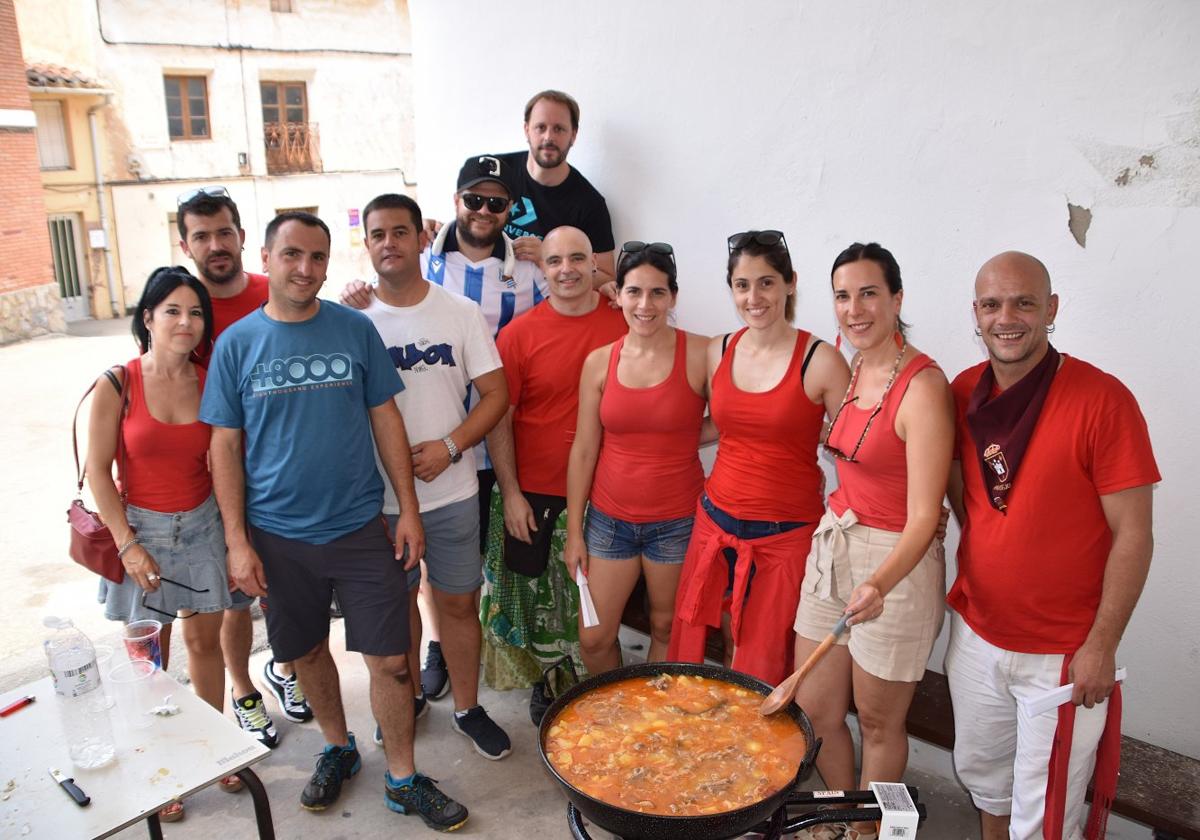 Una de las cuadrillas participantes en los ranchos de Ausejo.