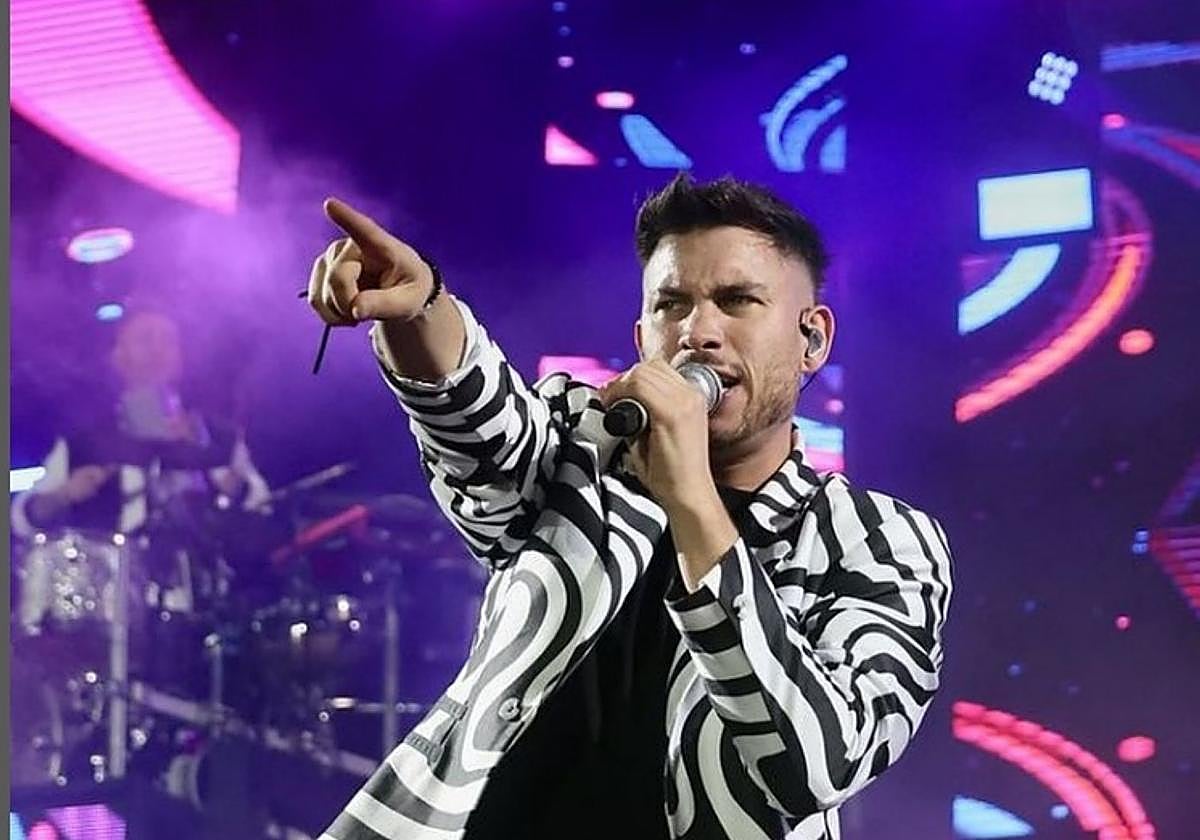 Diego Moreira, en un show de Panorama.