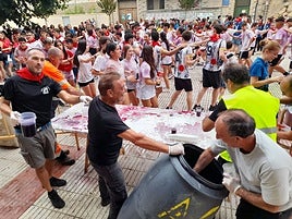El cohete explota en Cervera por San Gil