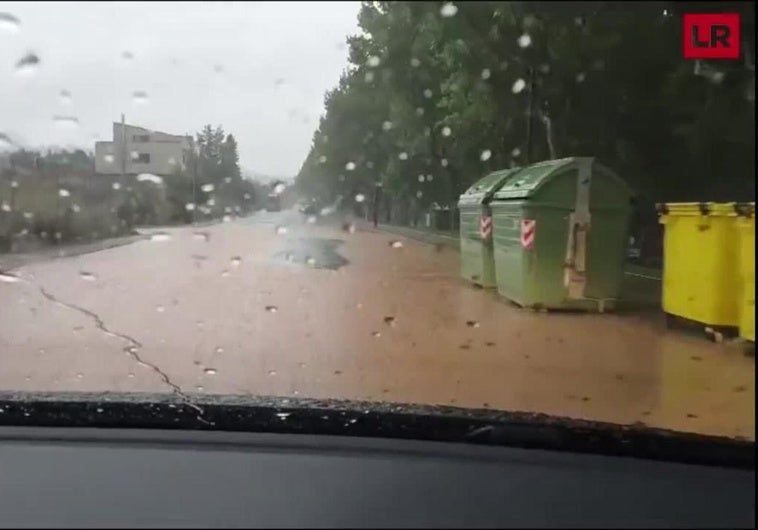 Torrentes en las calles de Villamediana