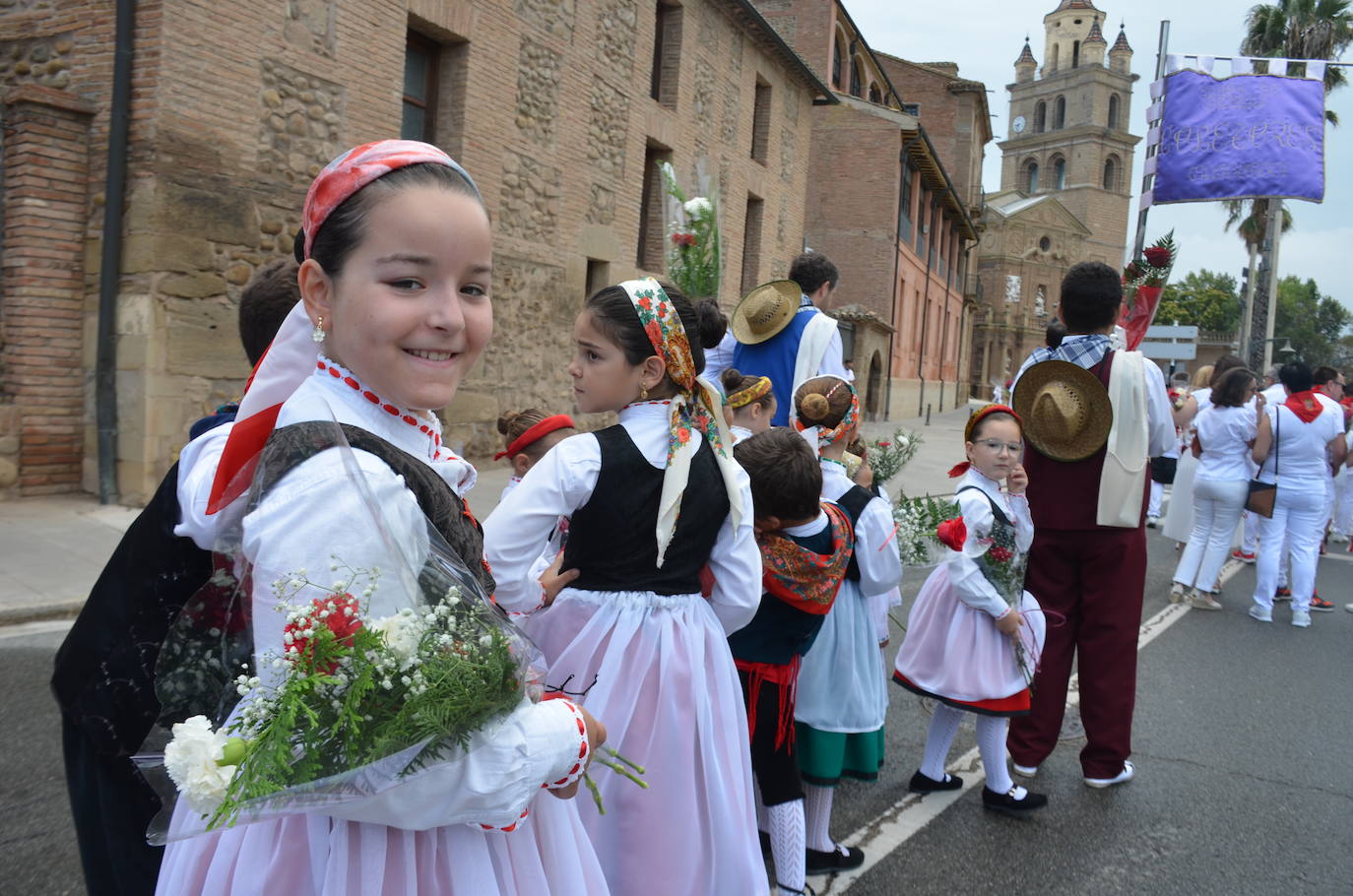 Las imágenes de la ofrenda de flores a los patronos en Calahorra