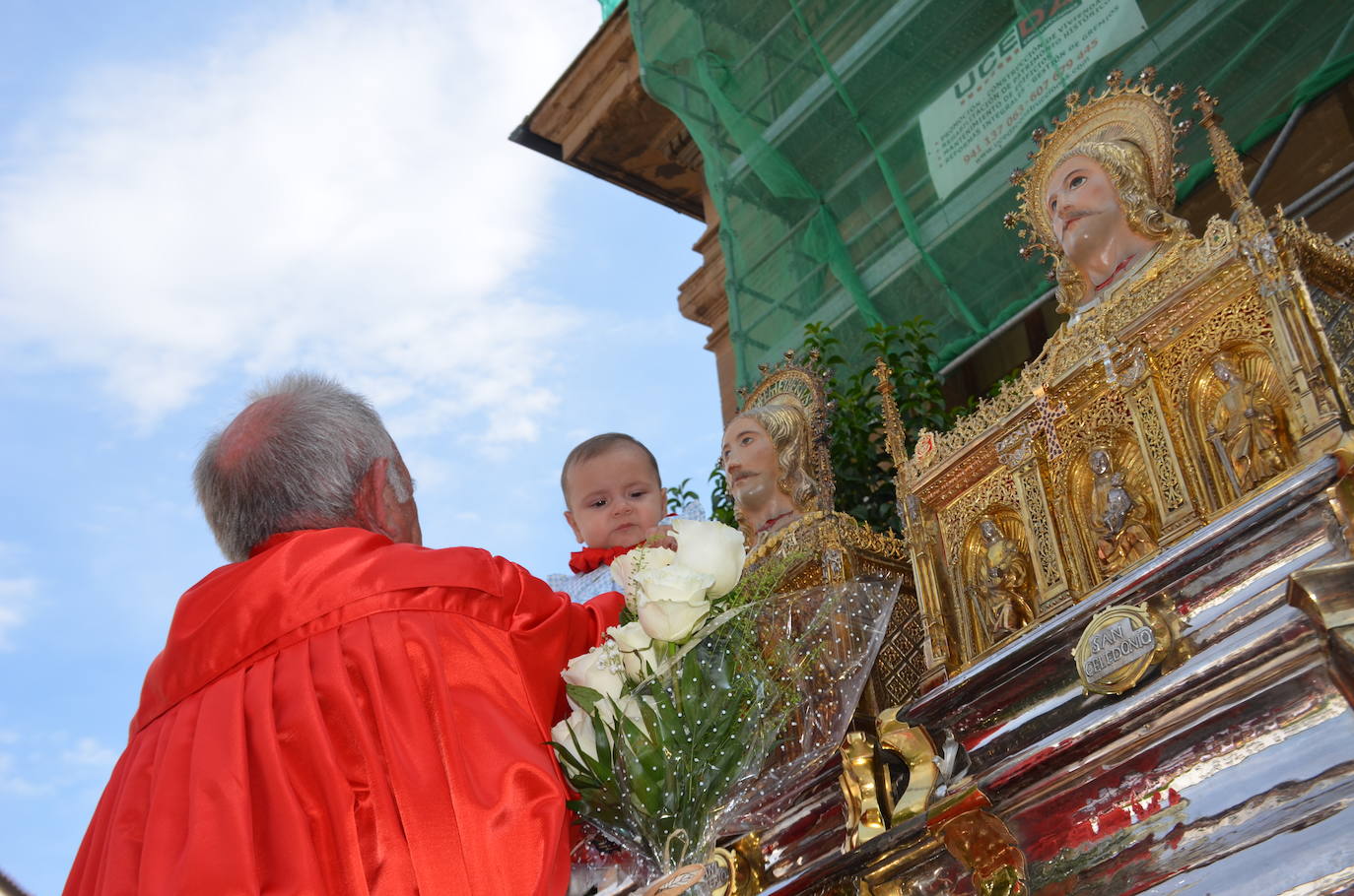 Procesión en honor a los santos de Calahorra