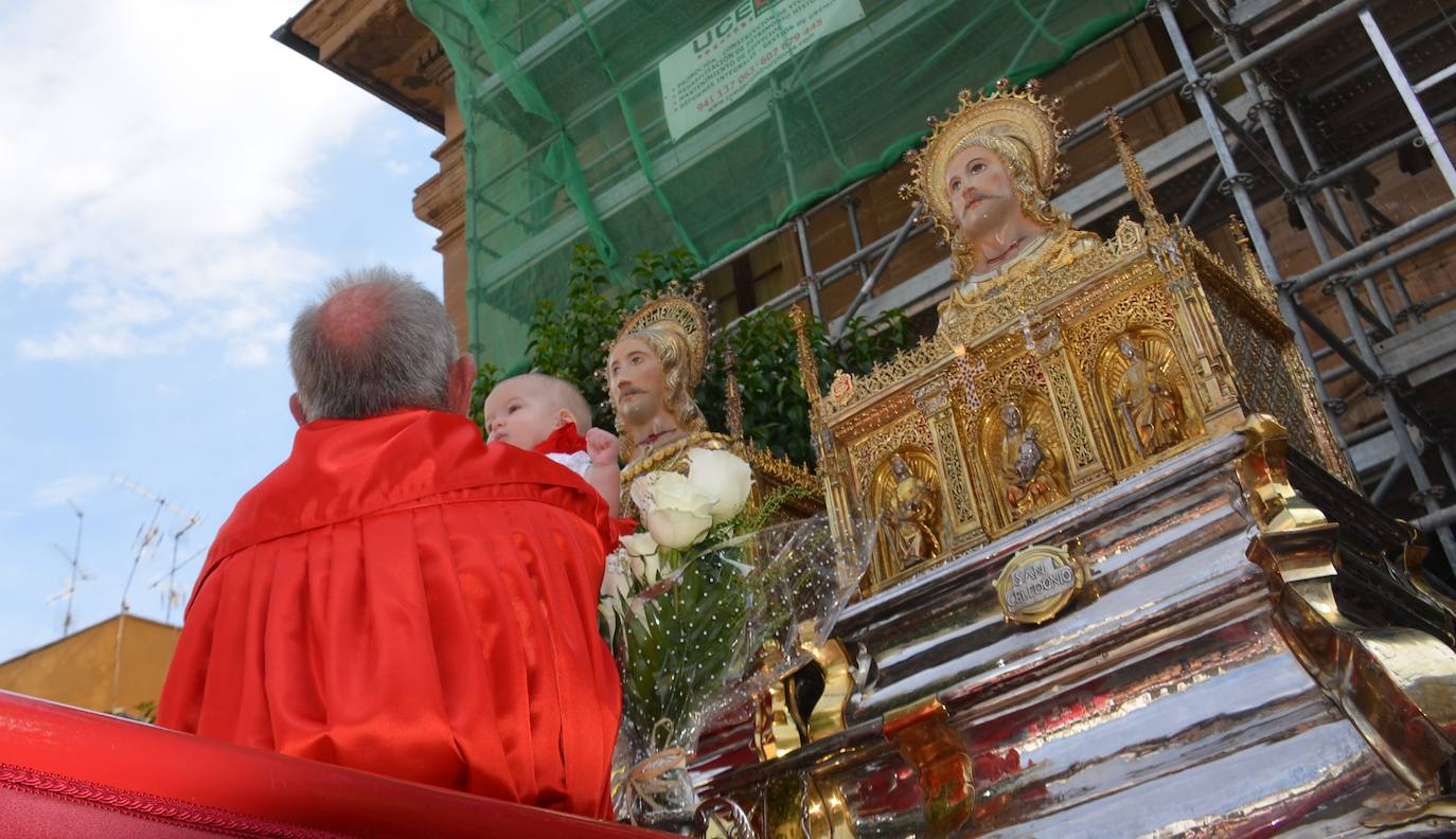 Procesión en honor a los santos de Calahorra