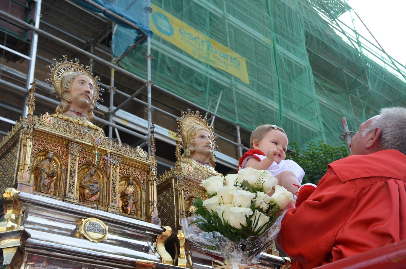 Procesión en honor a los santos de Calahorra