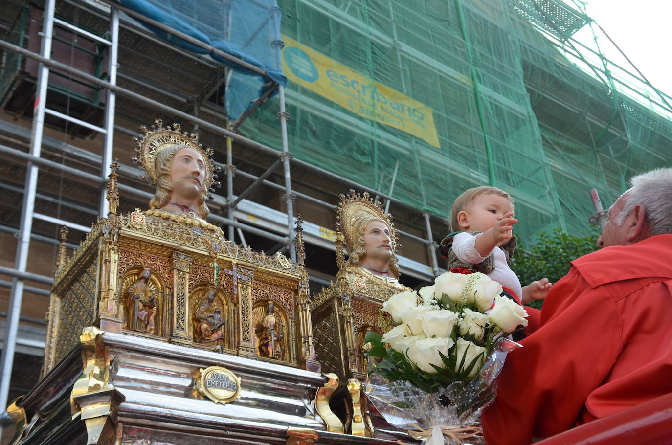 Procesión en honor a los santos de Calahorra