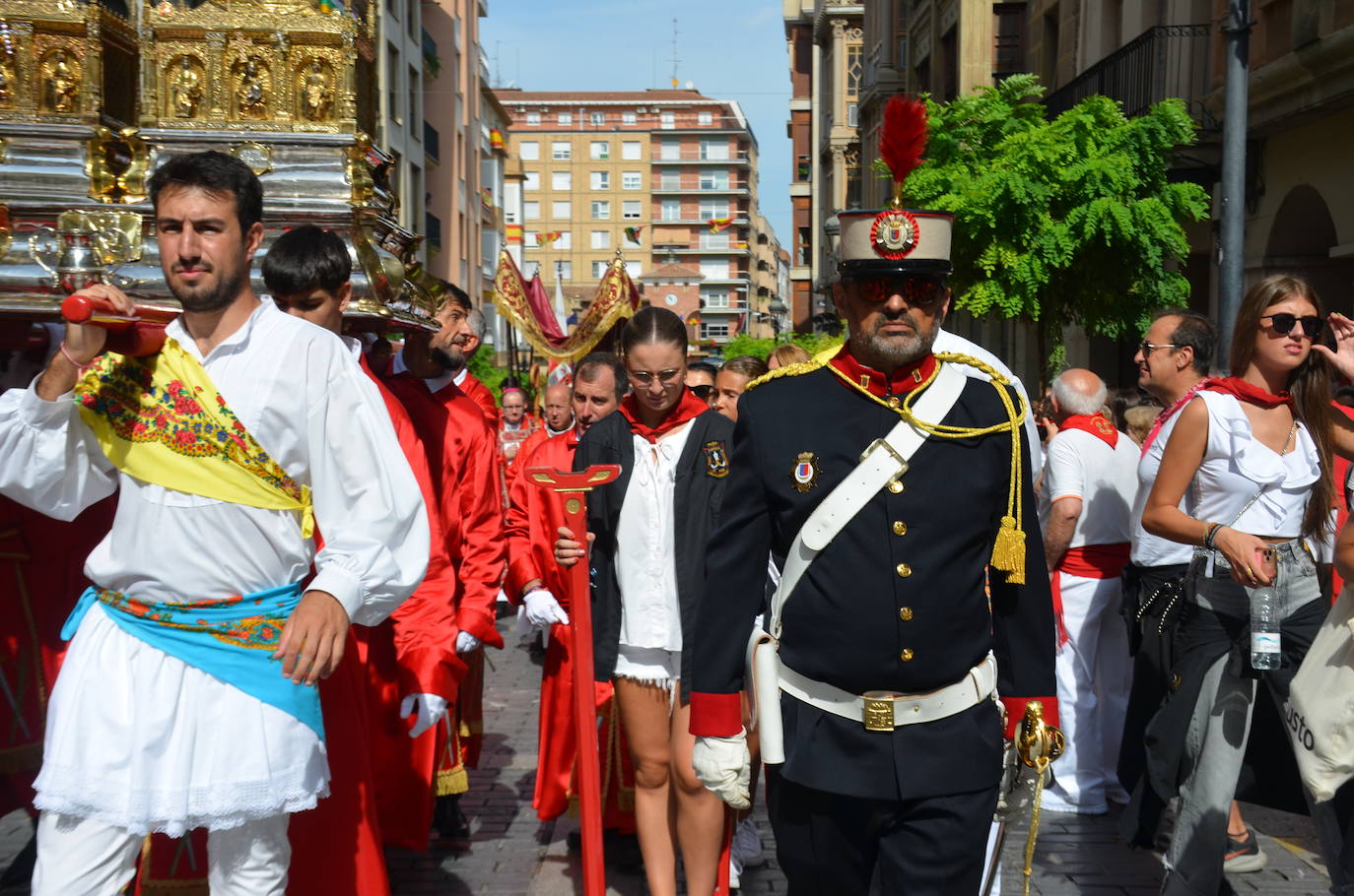 Procesión en honor a los santos de Calahorra