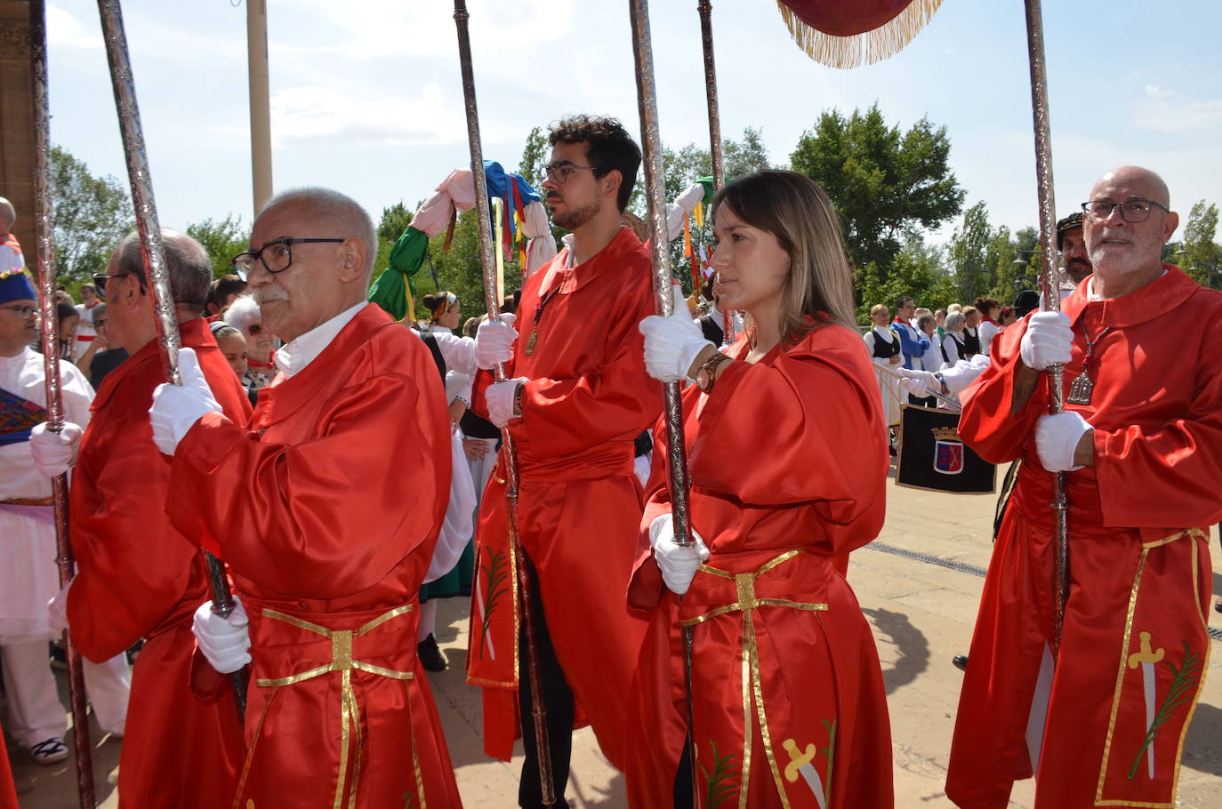 Procesión en honor a los santos de Calahorra