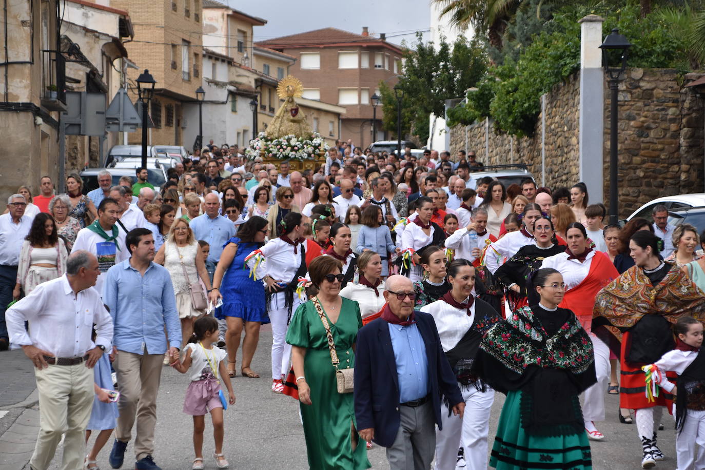 Procesión de la Virgen del Villar, en Igea