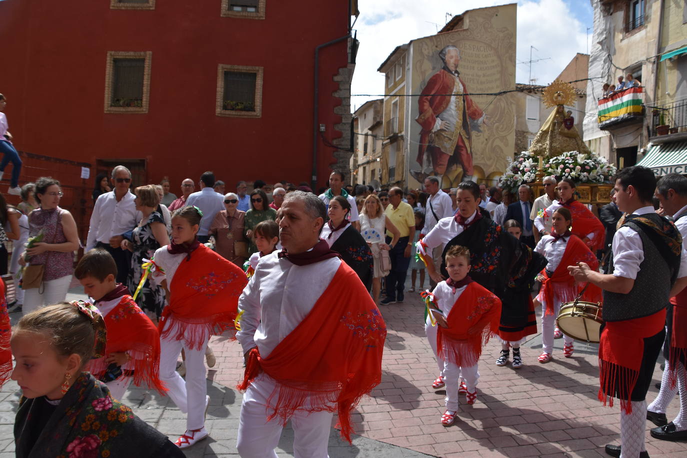 Procesión de la Virgen del Villar, en Igea