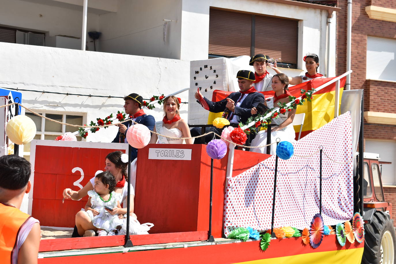 Disparo del cohete de las fiestas de Pradejón