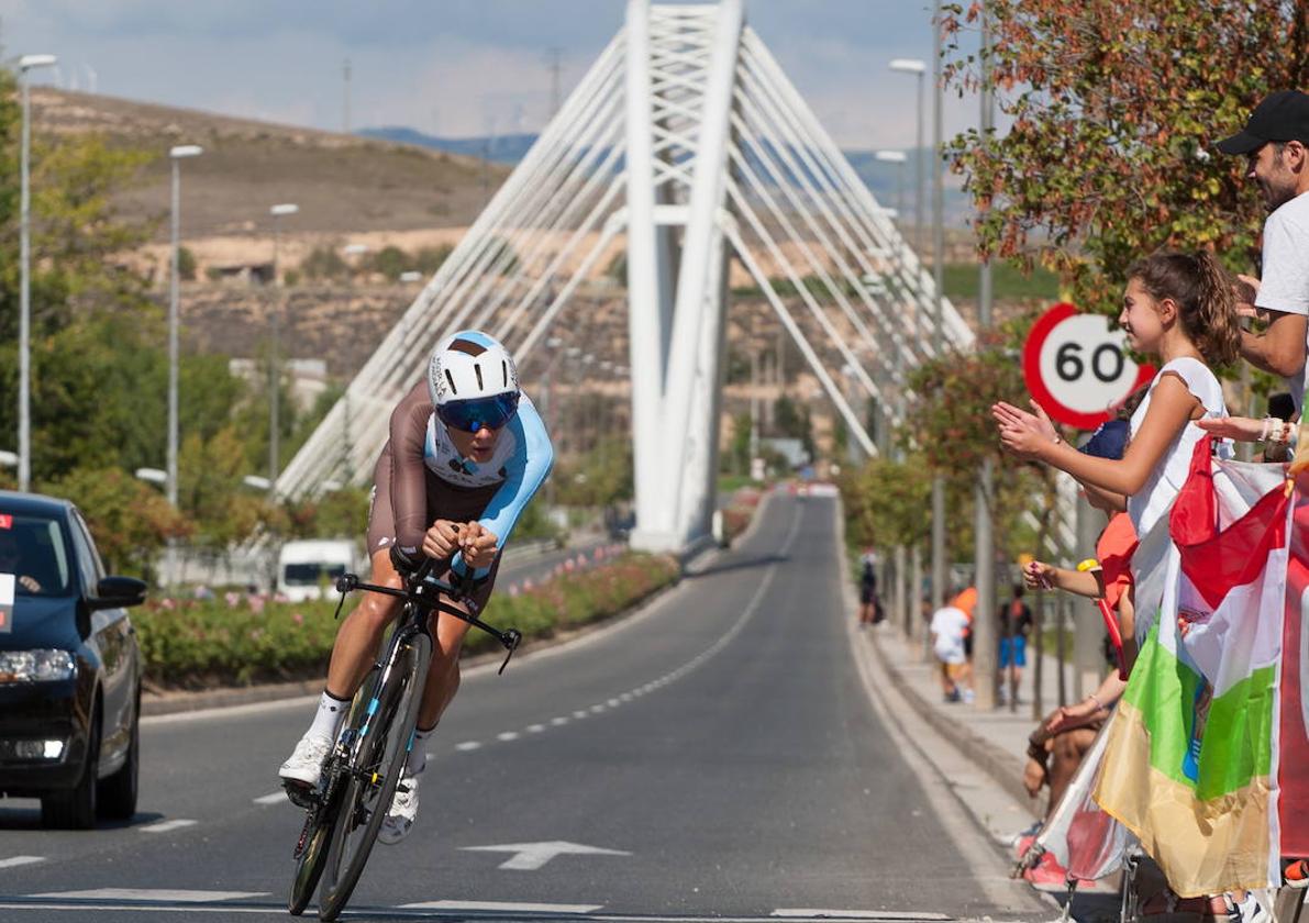 Vuelta ciclista a su paso por Logroño en una edición anterior.