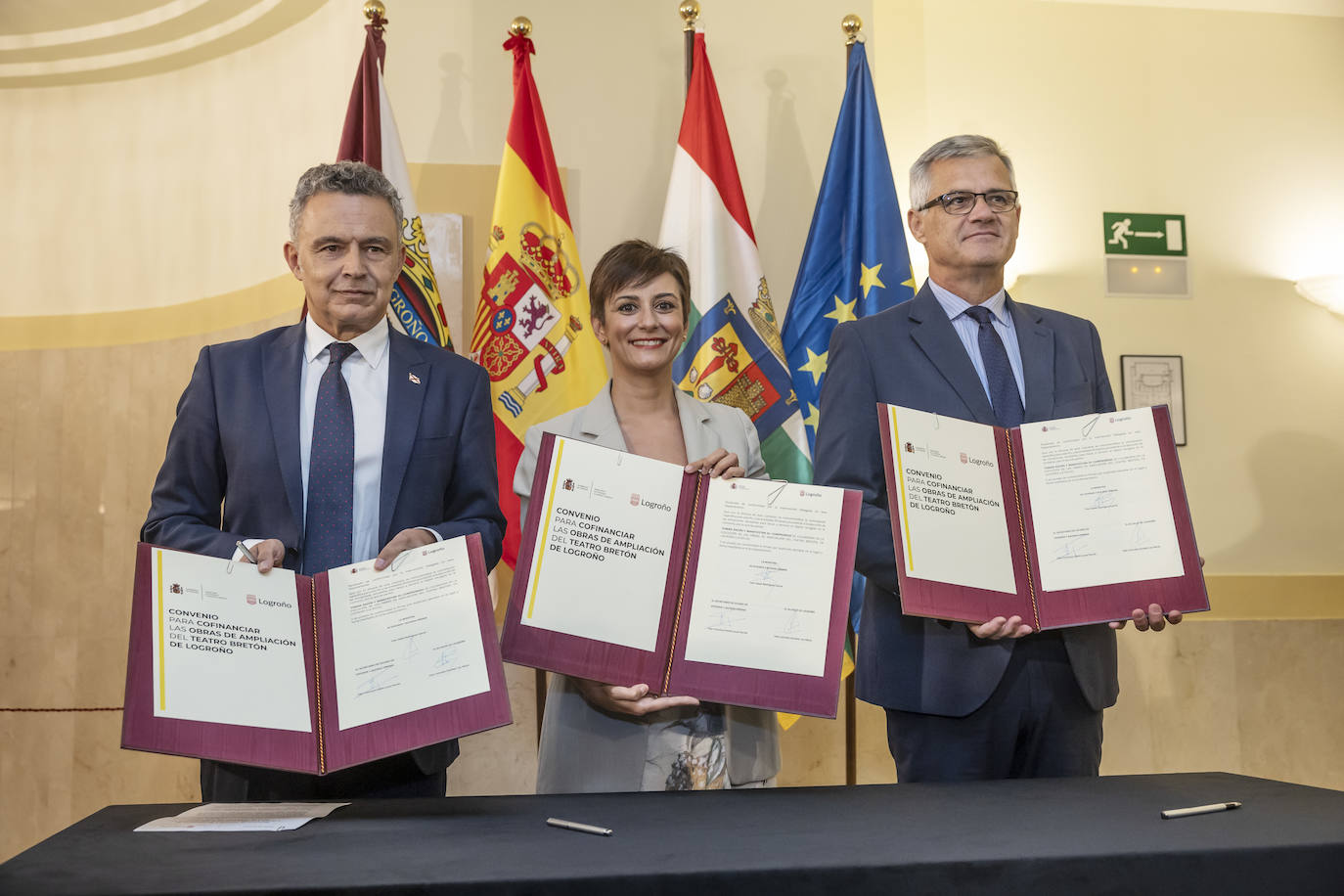 La visita de Isabel Rodríguez al Bretón y el Ayuntamiento logroñés