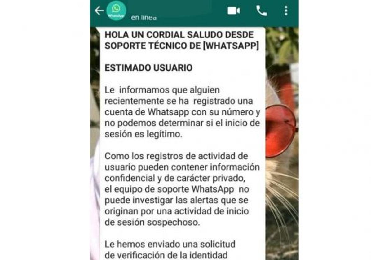 La Policía Nacional alerta de una estafa que usa Whatsapp para hacerse con los datos de las víctimas