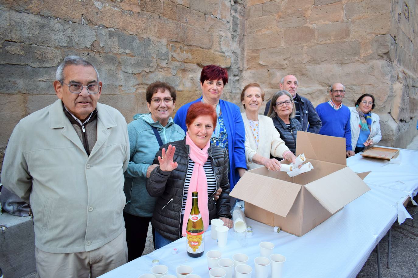 Disparo del cohete en Villamediana