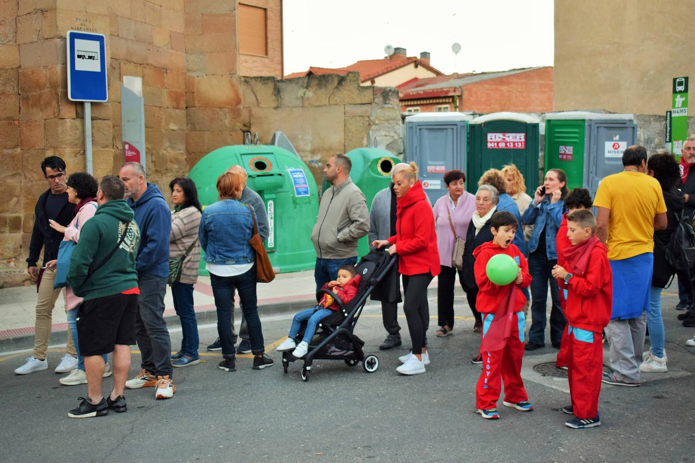 Disparo del cohete en Villamediana