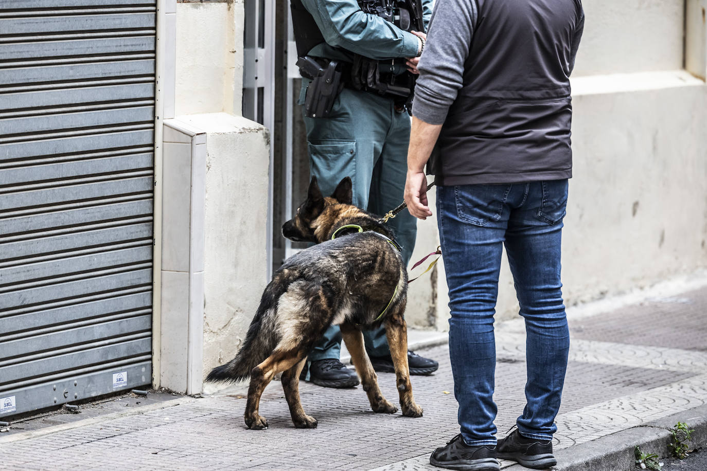 Registros en la calle Cervera, en Logroño.