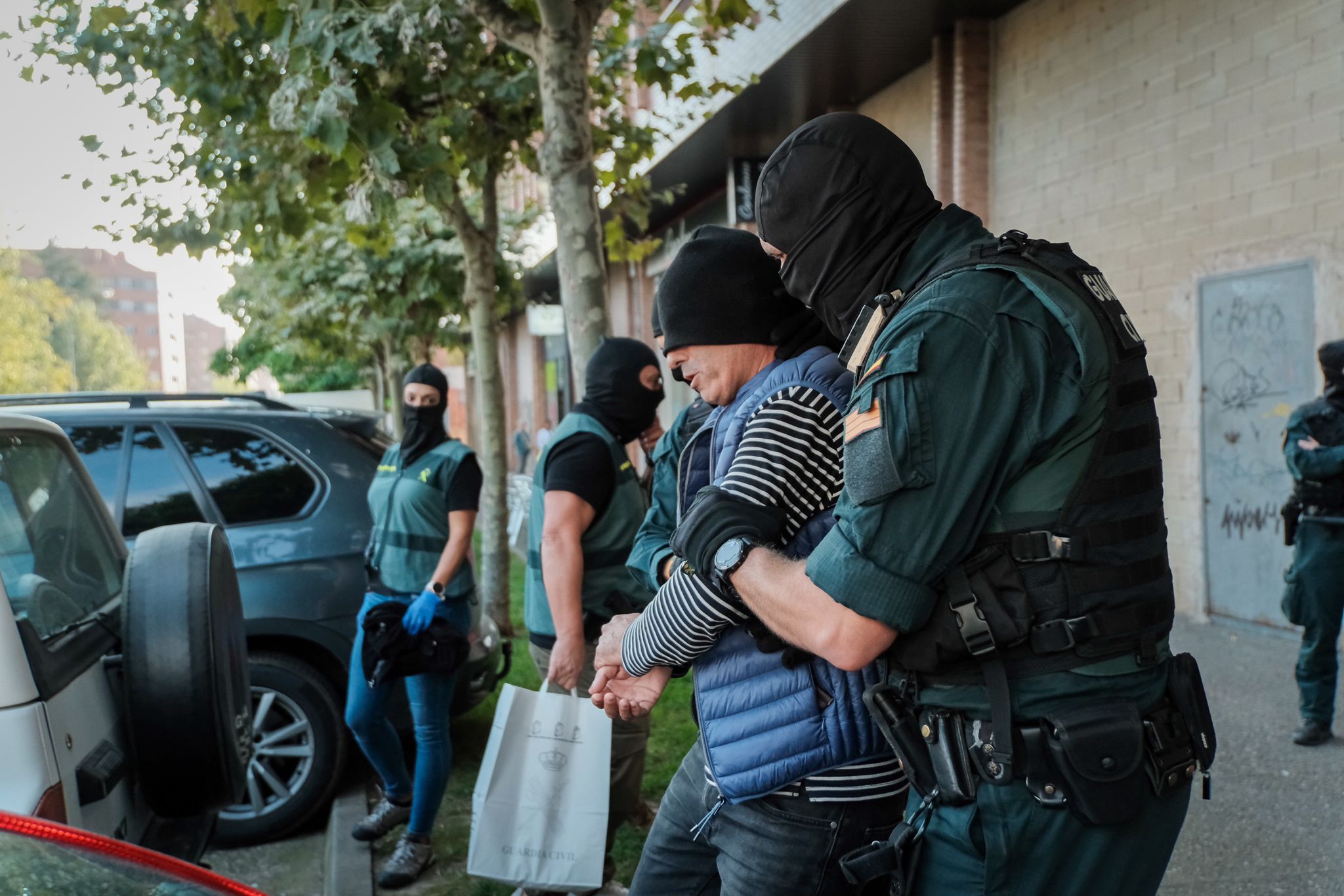 Redada y detención en la calle Estambrera de Logroño