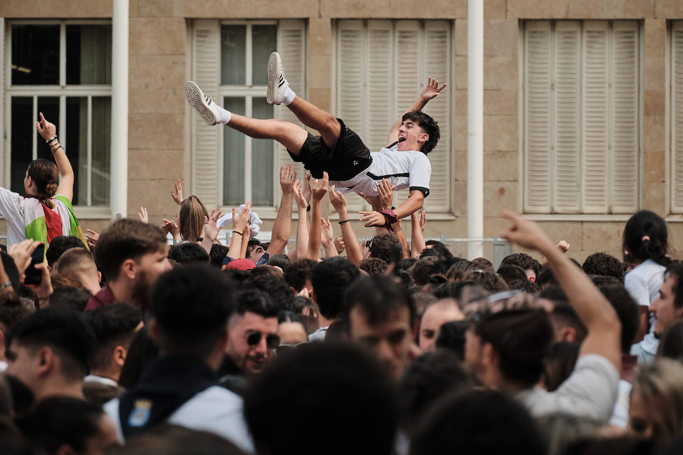 El ambientazo del cohete