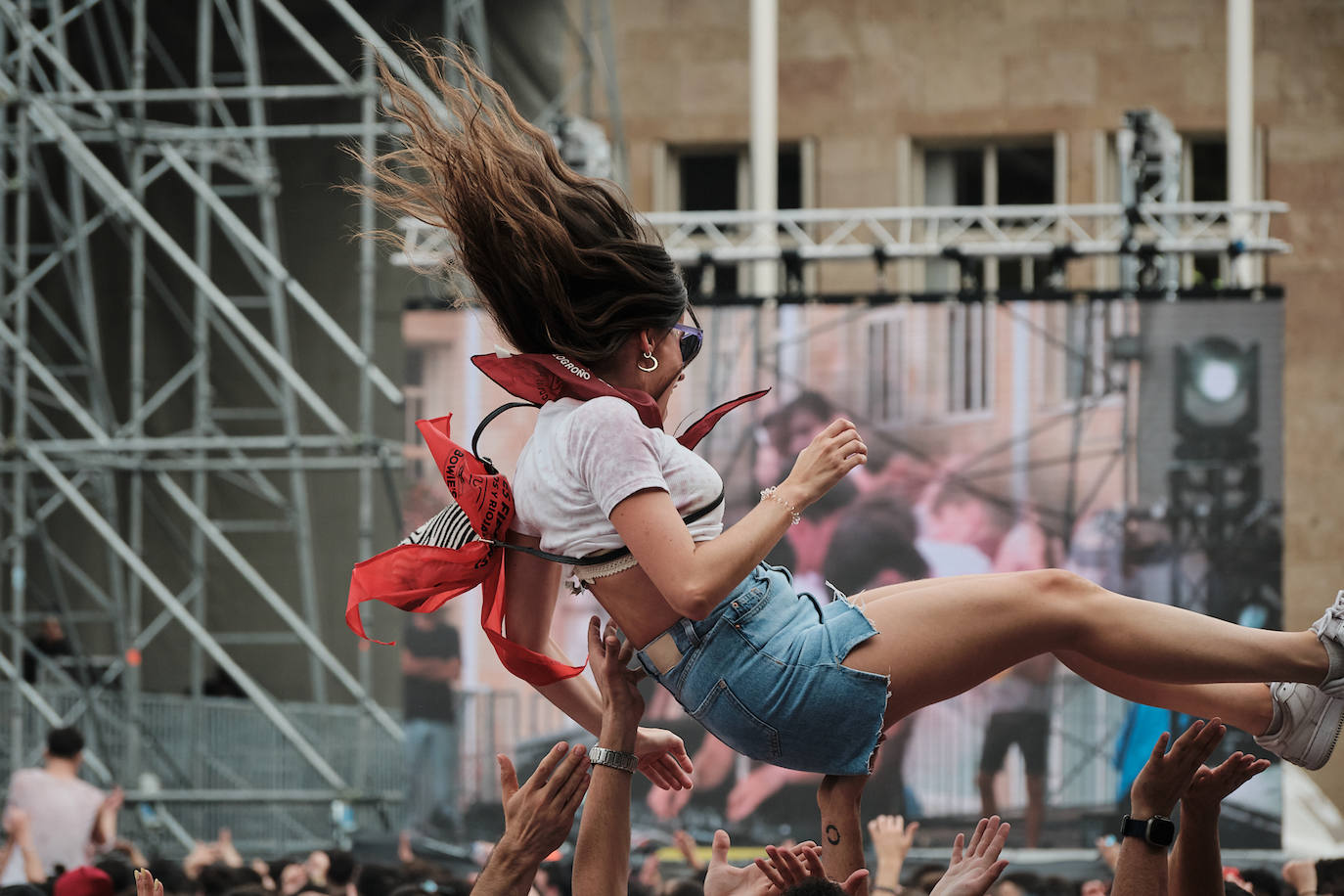 El ambientazo del cohete