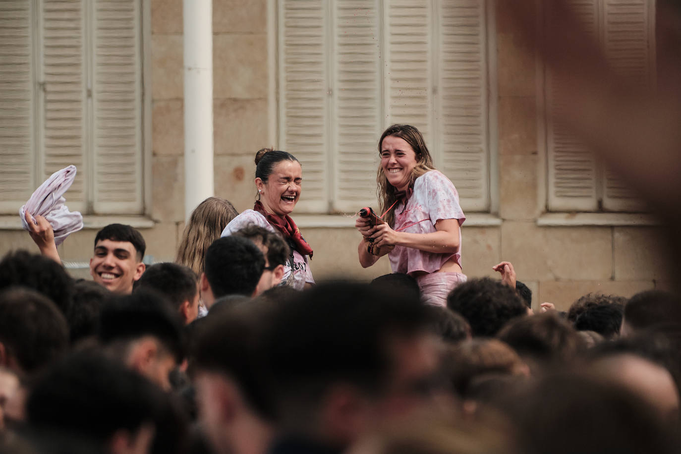 El ambientazo del cohete