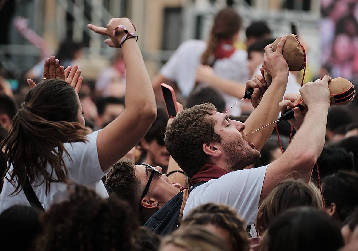 El ambientazo del cohete