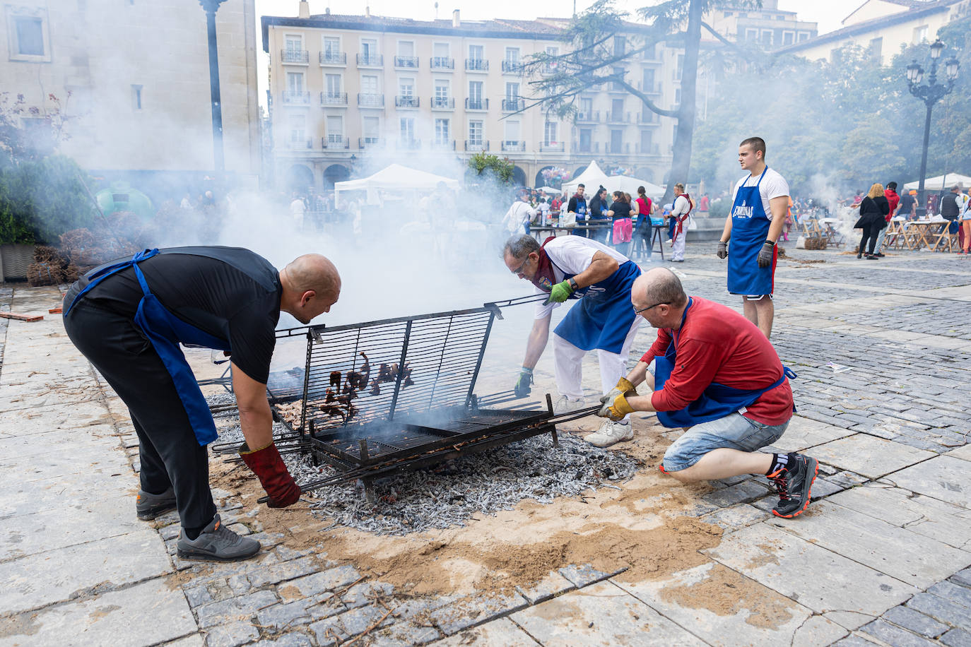 Salchichón, pimientos, huevos, chuletas... todas las degustaciones el día de San Mateo