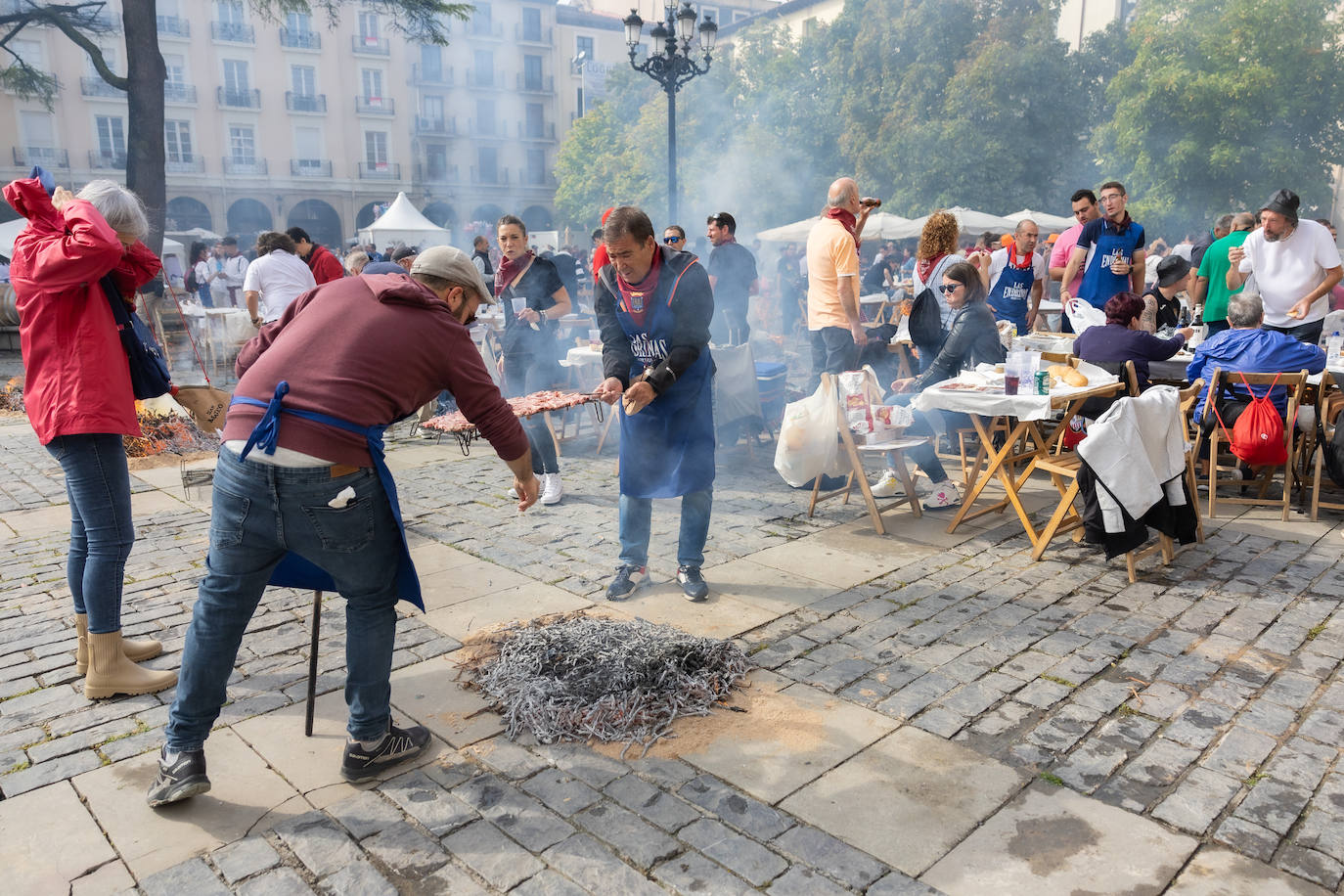 Salchichón, pimientos, huevos, chuletas... todas las degustaciones el día de San Mateo