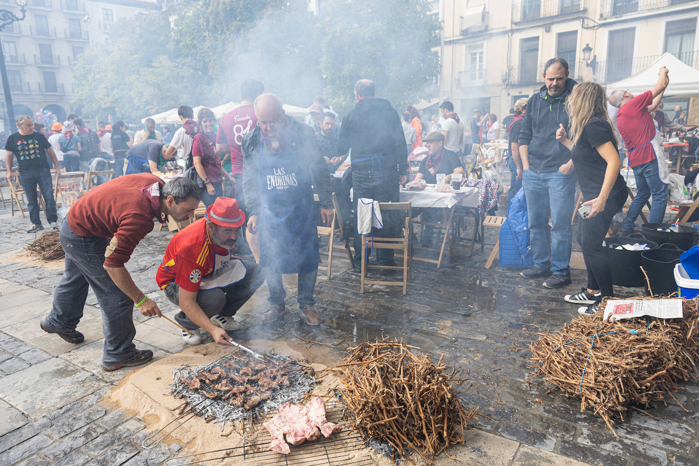 Salchichón, pimientos, huevos, chuletas... todas las degustaciones el día de San Mateo