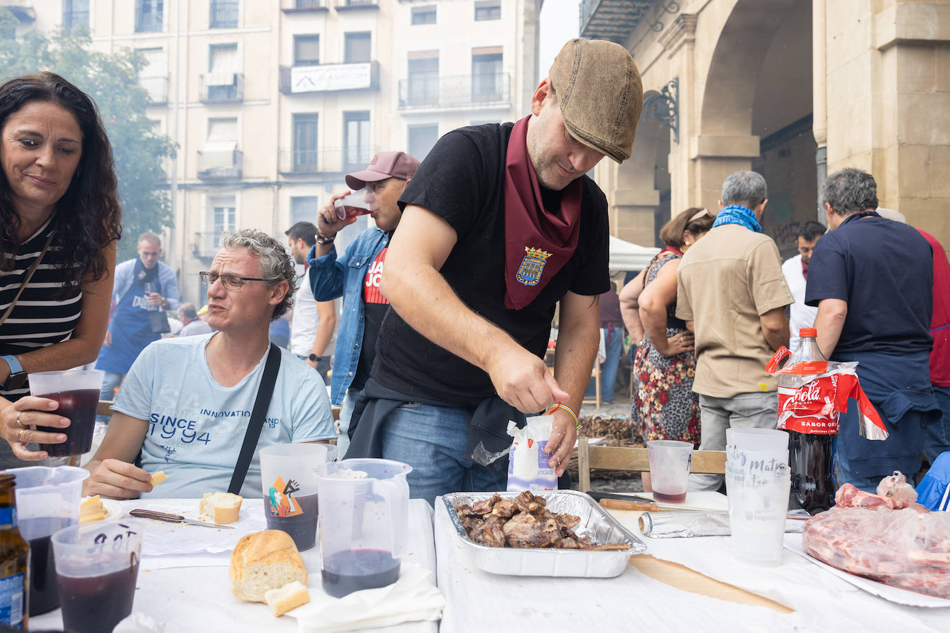 Salchichón, pimientos, huevos, chuletas... todas las degustaciones el día de San Mateo