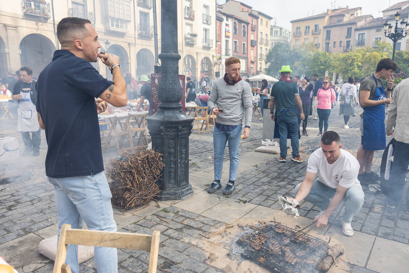 Salchichón, pimientos, huevos, chuletas... todas las degustaciones el día de San Mateo